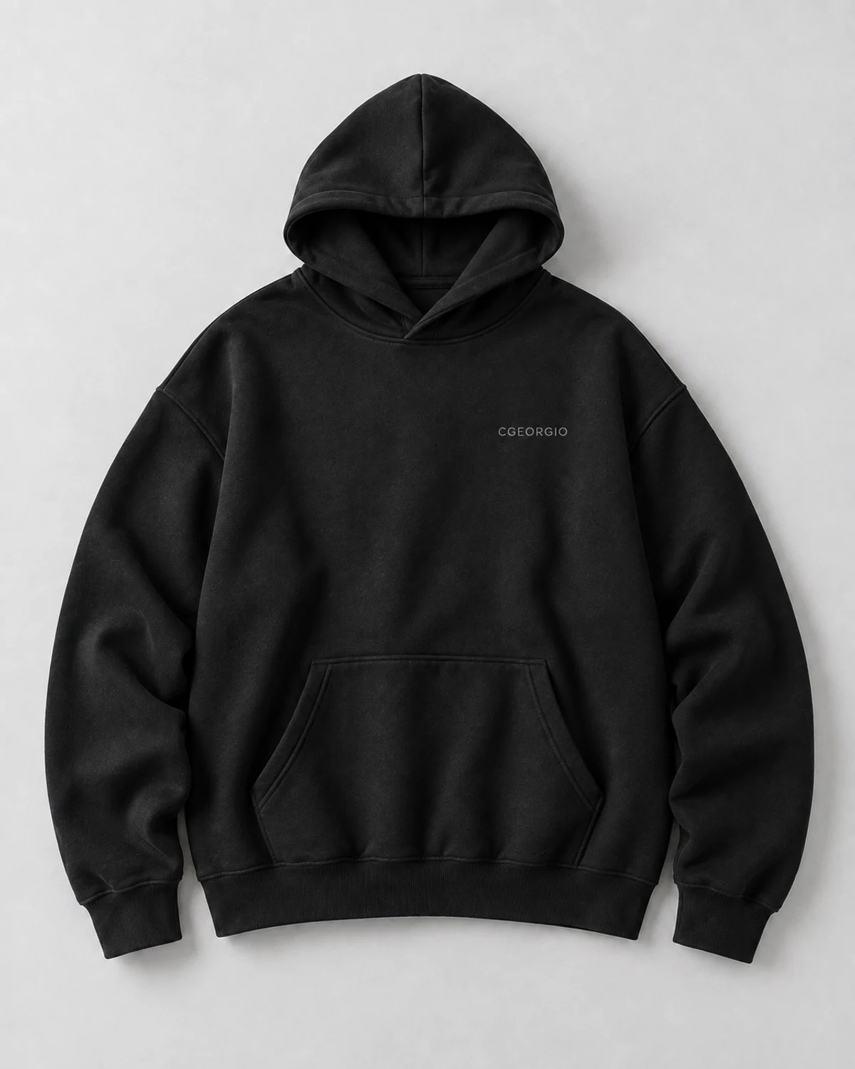 Black CGEORGIO Oversized Hoodie